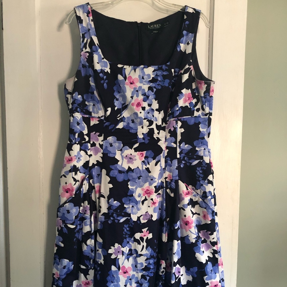 Cotton Fit and Flare Ralph Lauren Dress